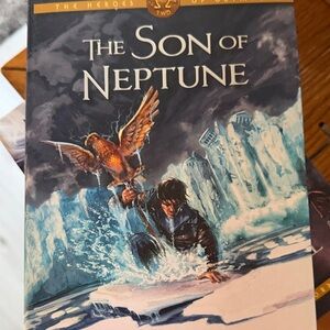 Disney The Son of Neptune Book - Blue and White Cover